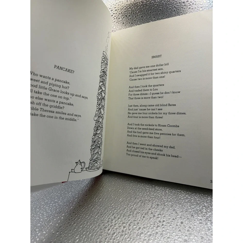 Where The Sidewalk Ends : Poems & Drawings by Shel Silverstein 1974 HCDJ 1st Ed.